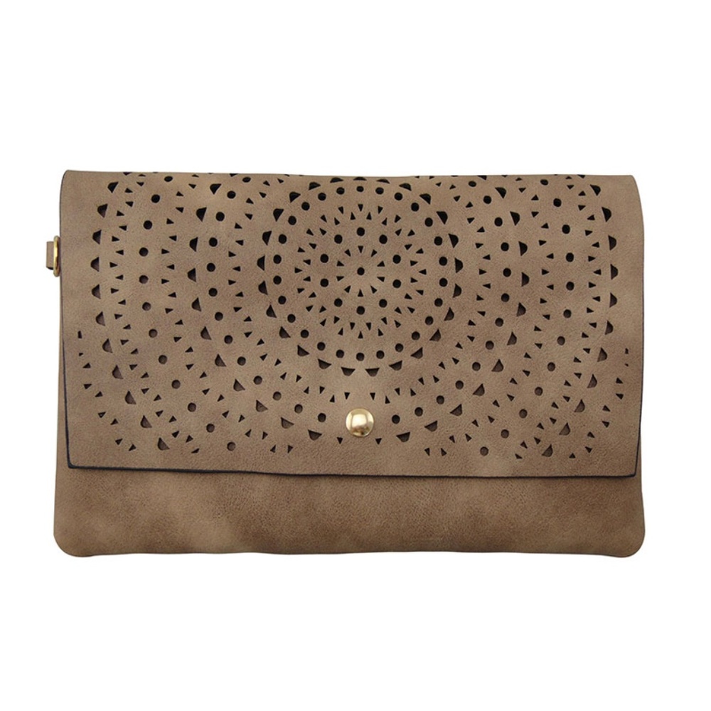 Clutch or Crossbody - Brown